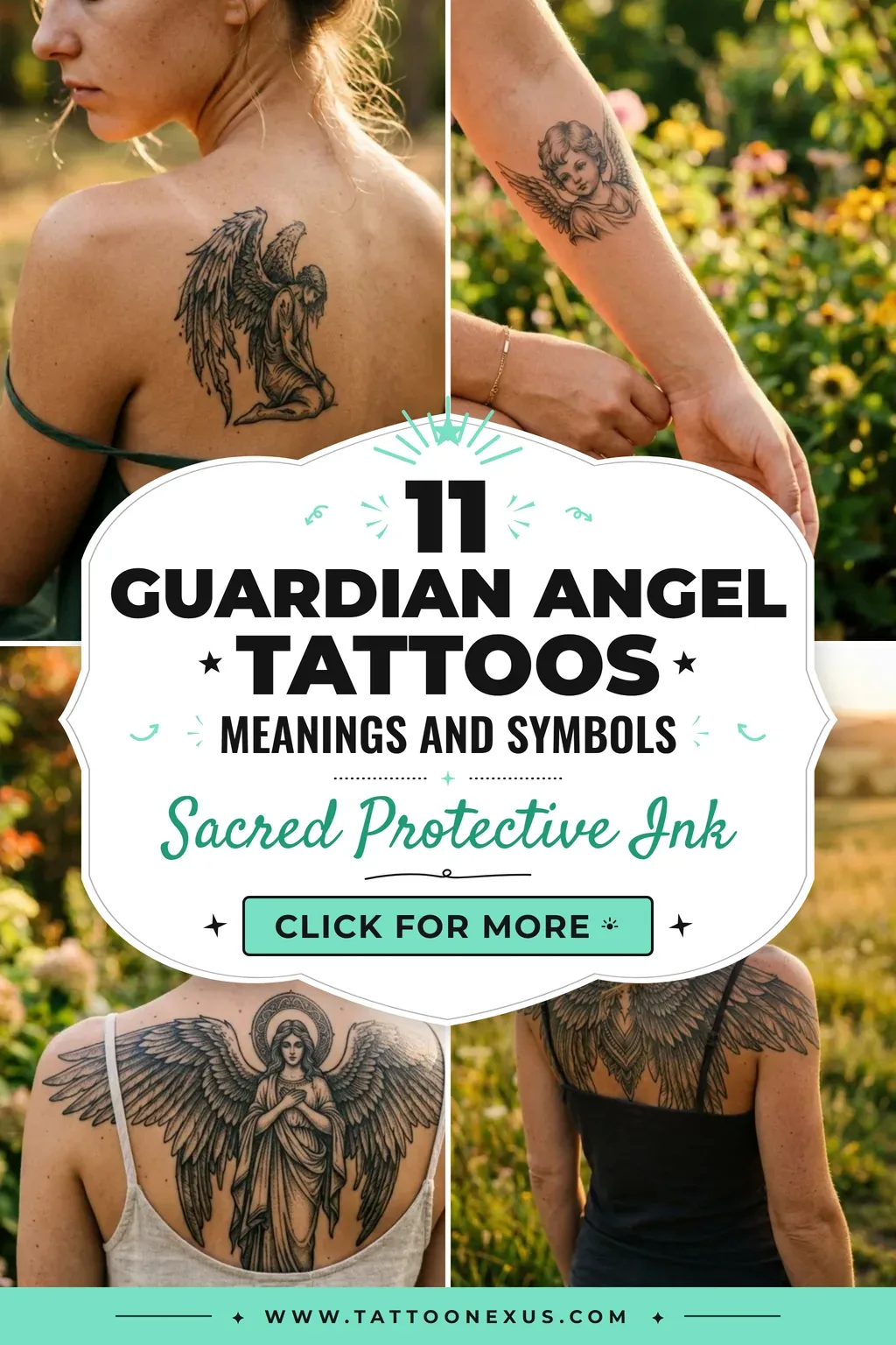 Guardian Angel Tattoos That Symbolize Protection and Remembrance