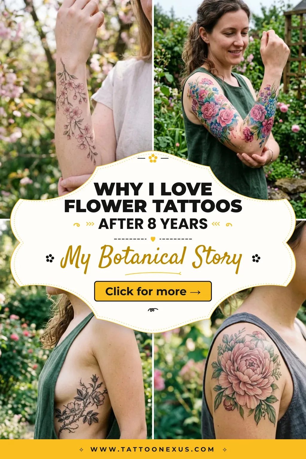 Flower Tattoos That Stole My Heart 8 Years Ago