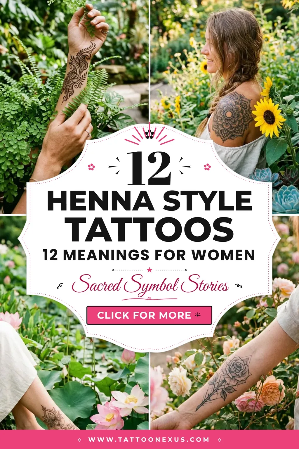 Henna Style Tattoos With Meaning From Lotus To Hamsa Symbols