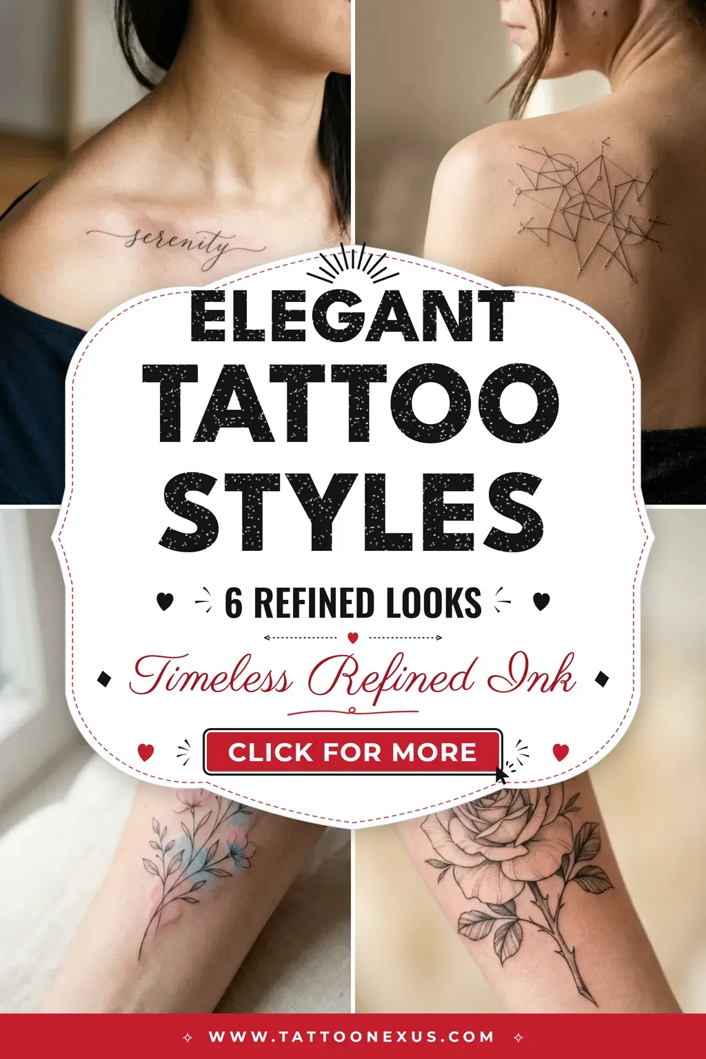 Elegant Tattoos With 6 Refined Styles Full of Quiet Grace