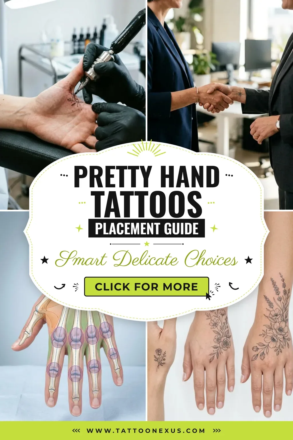 Pretty Hand Tattoos Placement Guide for Pain and Aging