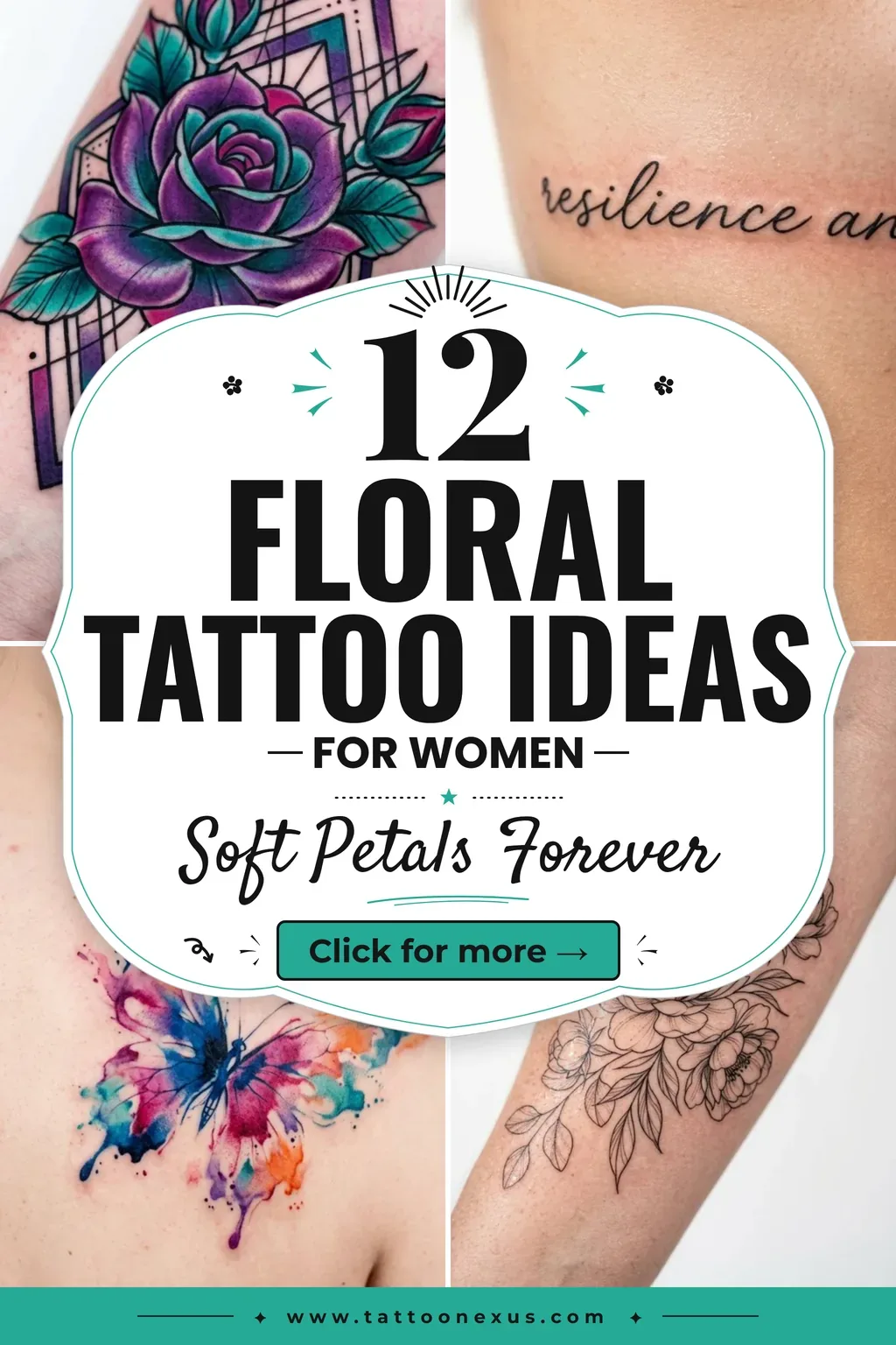 Delicate Floral Tattoo Ideas With Fine-Line Petals That Age Well